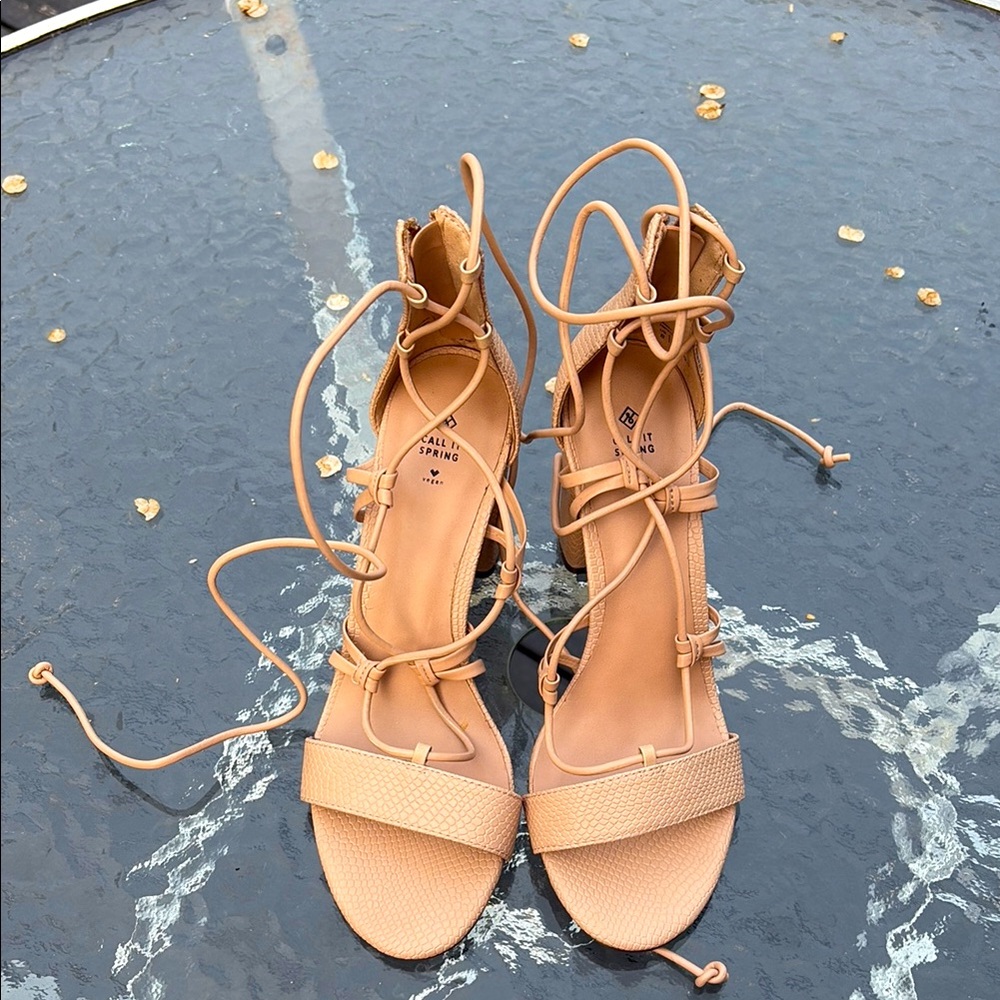 Call It Spring Tan Gladiator Sandals